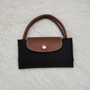 longchamp black nylon bag